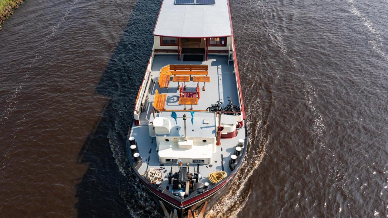 Unique Hotelboat Botel Lena Maria Amsterdam Dış mekan fotoğraf